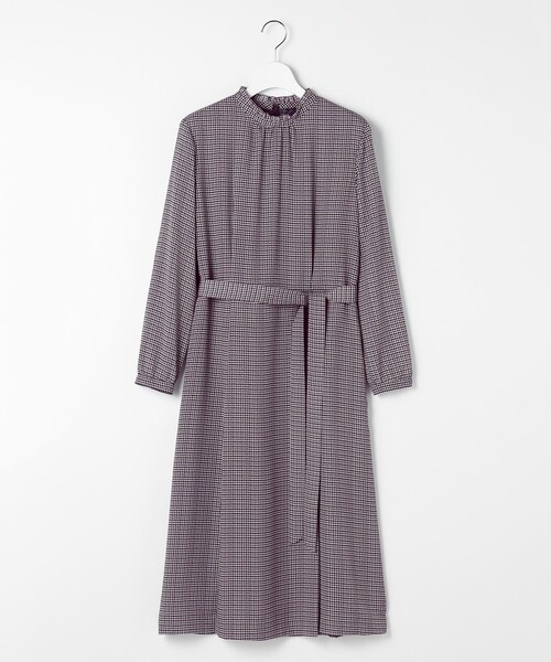 ワンピース デシンハウンドトゥースプリント : ZOZOTOWN Yahoo!店