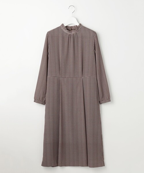 ワンピース デシンハウンドトゥースプリント : ZOZOTOWN Yahoo!店