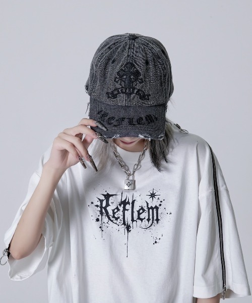 REFLEM（レフレム） キャップ 帽子 「REFLEM/レフレム」クロス刺繍