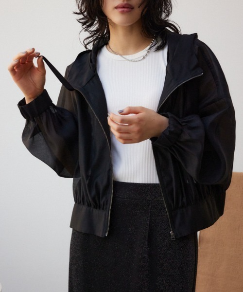 AZUL BY MOUSSY（アズールバイマウジー） ブルゾン アウター シアー