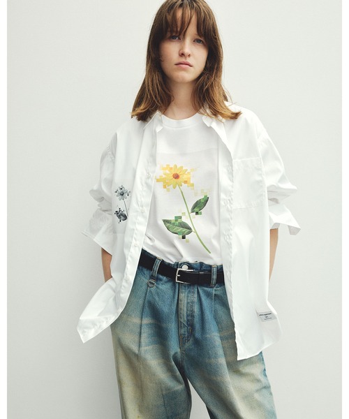 uniform experiment シャツ YUNI YOSHIDA: FLOWER SHIRT メンズ