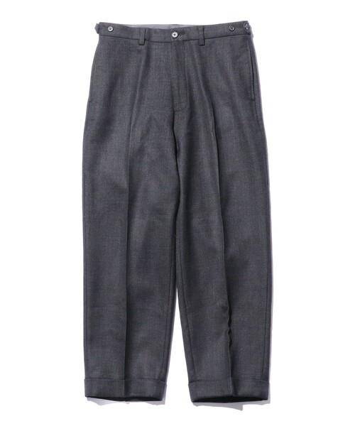 BEAMS+（ビームスプラス） パンツ ダブルウィーブ ウール ワイド