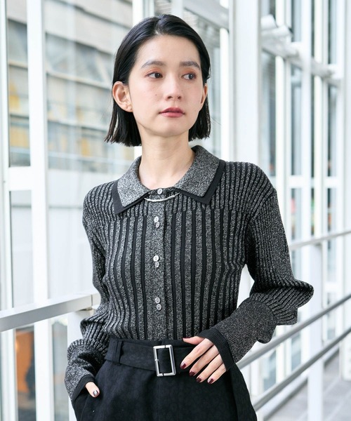 HARE / カーディガン(厚手)/S/ナイロン/GRN hare カーディガン（レディースファッション） | ファッション の