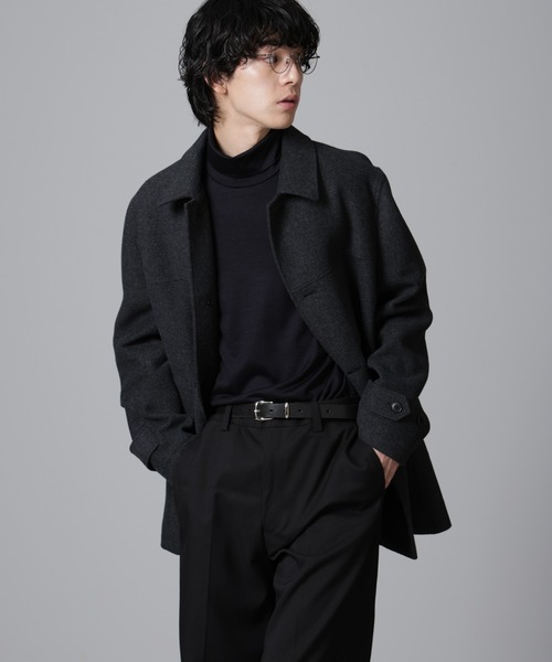 NANO universe（ナノ・ユニバース） コート L ネイビー メンズ