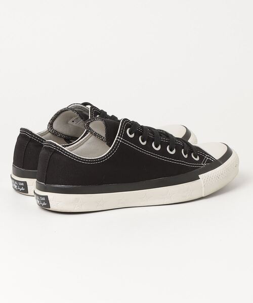 「CONVERSE」 ローカットスニーカー 24.5cm ブラック レディース