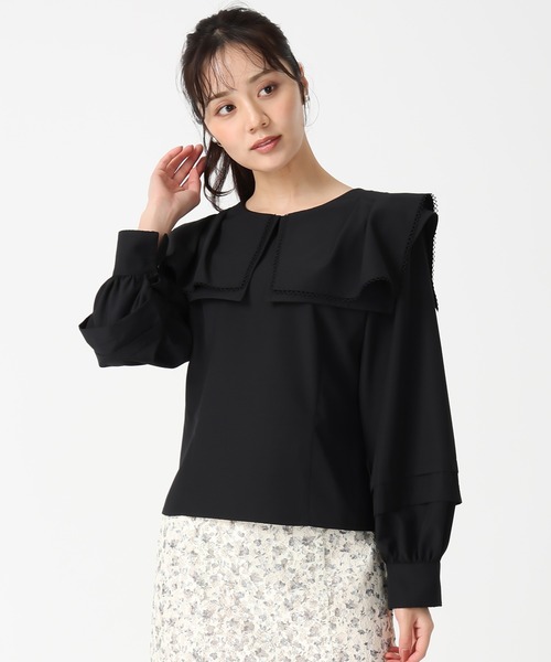 seventen by セブンテンビッグカラーブラウスネイビーs ビッグカラーブラウス(ネイビー) - seventen