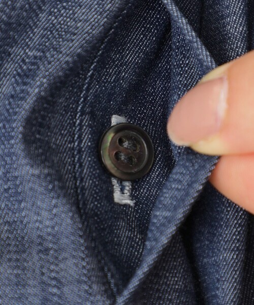 「CAST:」 半袖ブラウス S ネイビー レディース_画像7