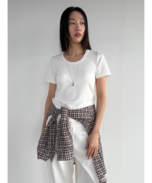 [Didot.showroom] короткий рукав футболка S слоновая кость женский 