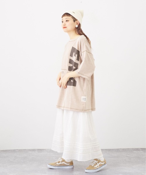 「CUBE SUGAR」 半袖Tシャツ M チャコールグレー レディース_画像6