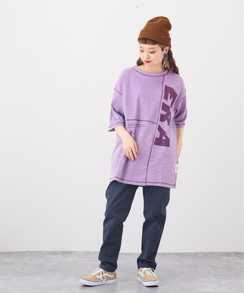 「CUBE SUGAR」 半袖Tシャツ M チャコールグレー レディース_画像8