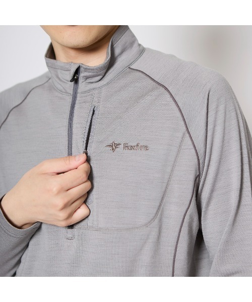 Foxfire（フォックスファイヤー） tシャツ PPウールハーフZIP