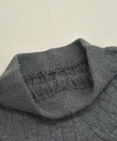 DAY CLOSET ニット セーター 「セットアップ」長袖ケーブル編み