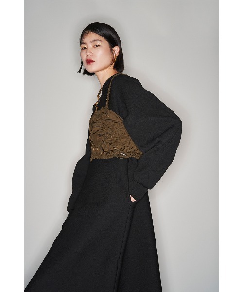 OMMO（オーエムエムオー） SPIRAL SHIRRING BUSTIER レディース
