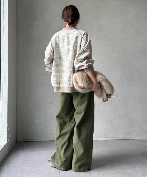 LE CIEL BLEU◇コート/36/フェイクレザー/BLK/23A69509 ルシェルブルー