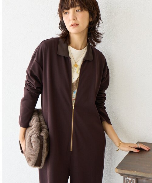 RIVE DROITE（リヴドロワ） オールインワン 「着心地抜群」ポロカラー