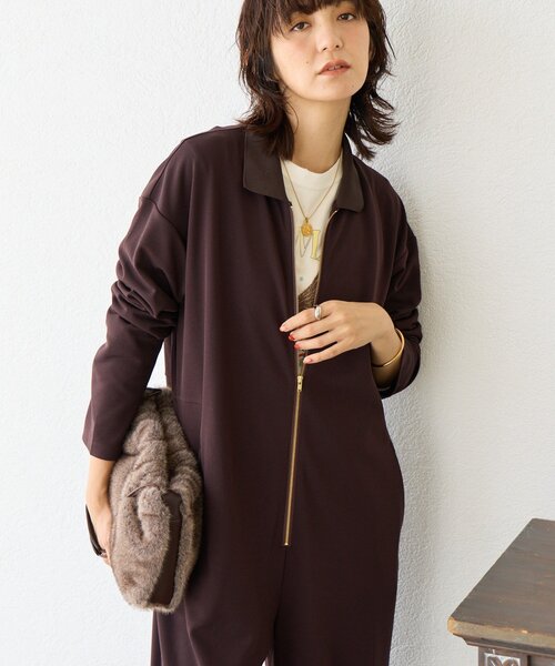 RIVE DROITE（リヴドロワ） オールインワン 「着心地抜群」ポロカラー