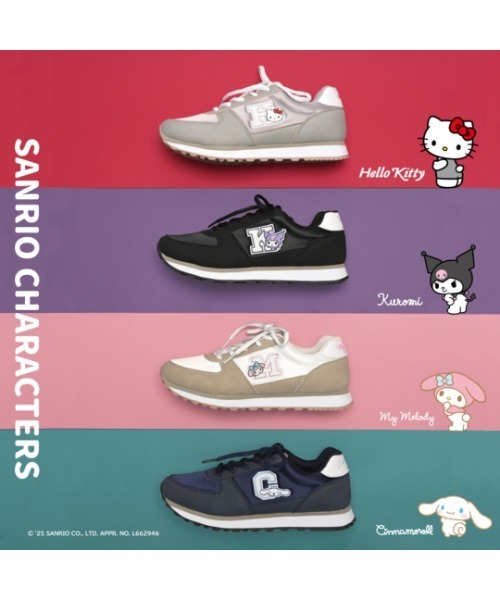 キティ　スニーカー　サンリオ sanrio（サンリオ） スニーカー レトロ スニーカー 「ハローキティ