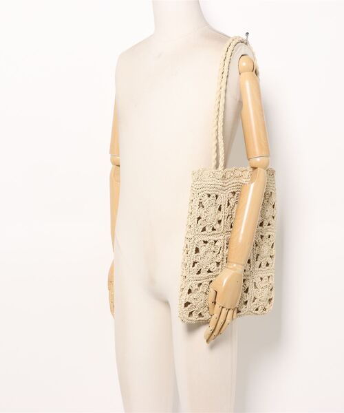 「flower」 かごバッグ FREE ライトベージュ レディース_画像5