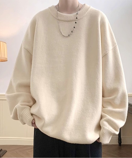 BLANC♡ニット Compact Slit Sleeve Knit – L'AUBE BLANC