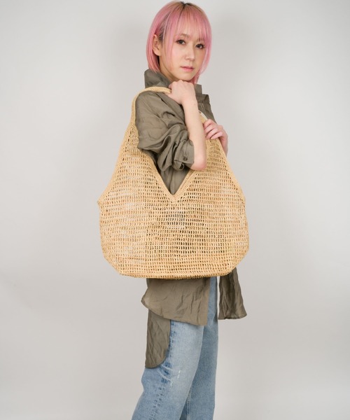 「MADE IN MADA」 かごバッグ FREE ライトブラウン レディースの画像