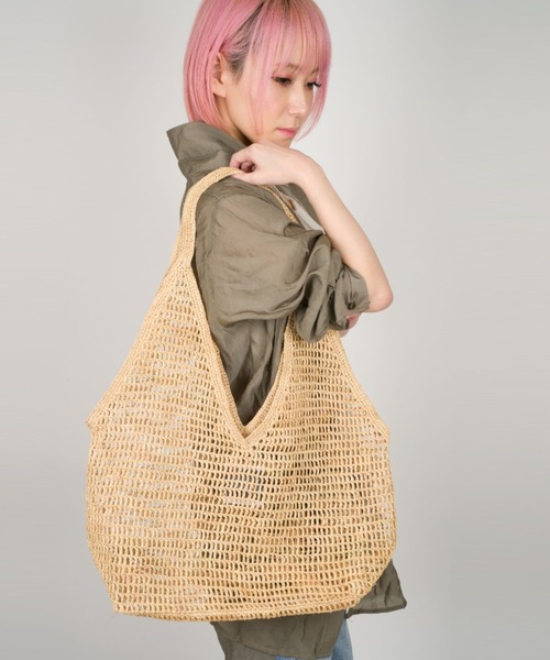 「MADE IN MADA」 かごバッグ FREE ライトブラウン レディースの画像