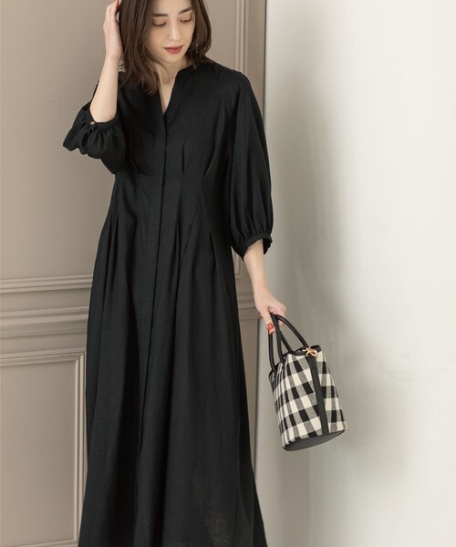 「OPAQUE.CLIP」 7分袖ワンピース 40 ナチュラル レディース_画像2