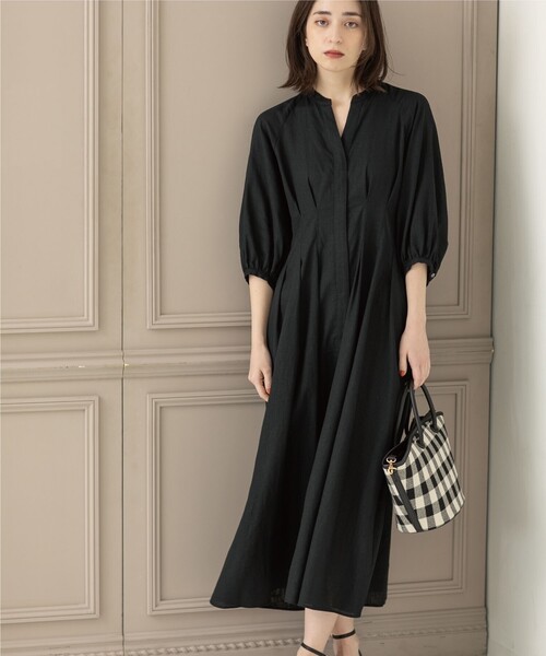 「OPAQUE.CLIP」 7分袖ワンピース 40 ナチュラル レディース_画像3