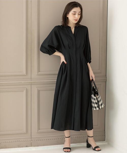 「OPAQUE.CLIP」 7分袖ワンピース 40 ナチュラル レディース_画像6