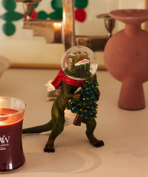 グローブ　ダイナソー　クリスマス DULTON（ダルトン） インテリア GLOBE DINOSAUR HOLD ON TREE グローブ