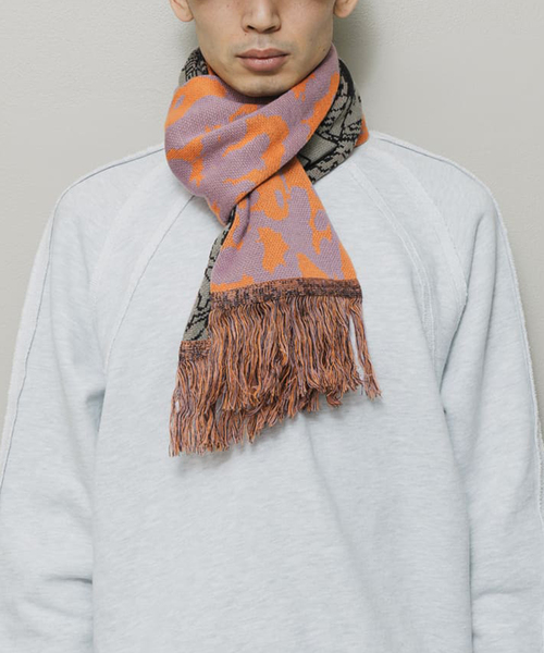 BAL（バル） マフラー JACQUARD KNIT SOCCER SCARF メンズ : ZOZOTOWN