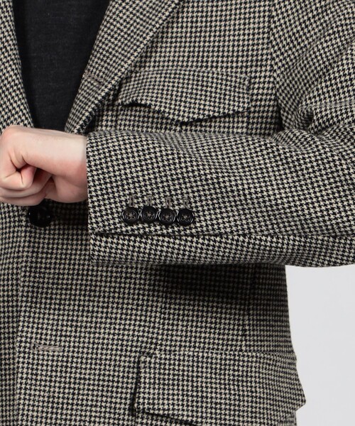 ジャケット テーラードジャケット ウールナイロンポリウレタン 2WAYストレッチ シングルブレステッド 2Bジャケット メンズの画像