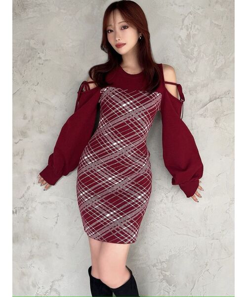 RESEXXY（リゼクシー） ワンピース ストリングタイトミニニット