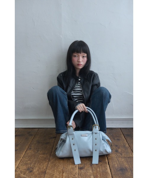 Smyeon レザージャケット ライダース heartmotif studs rider's jacket