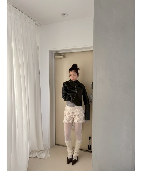 【美品】Has2sons ライダースジャケット モード y2k 短丈 Smyeon レザージャケット ライダース heartmotif studs rider's jacket