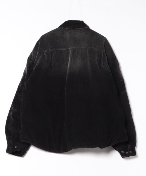 ダウンジャケット ダウン a.p.o.v. ヴィンテージ加工コーデュロイ