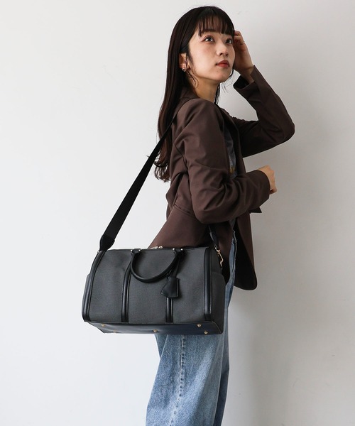 極美品 MCM ボストンバッグ 2way 大容量 旅行鞄 トラベルバッグ 黒 MIAN（ミアン） ボストンバッグ 「人気・再販」2wayトラベルボストン