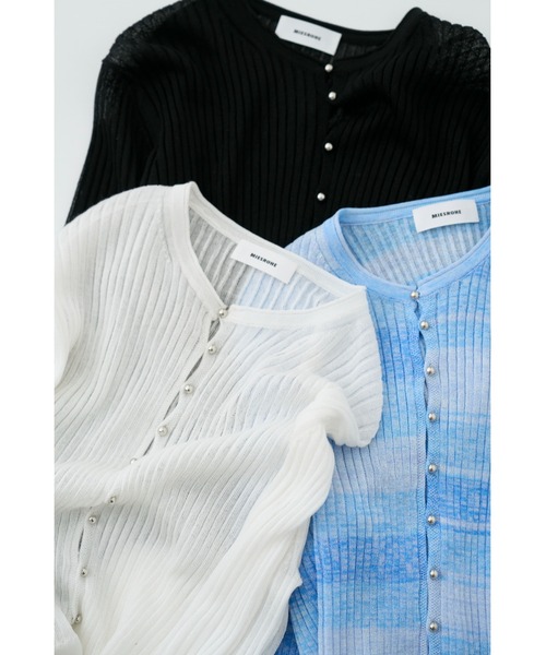 「MIESROHE」 ニットカーディガン FREE ブラック レディース_画像8