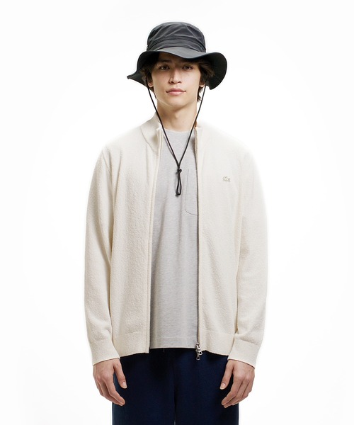 LACOSTE（ラコステ） カーディガン ブークレー スタンドジップニット