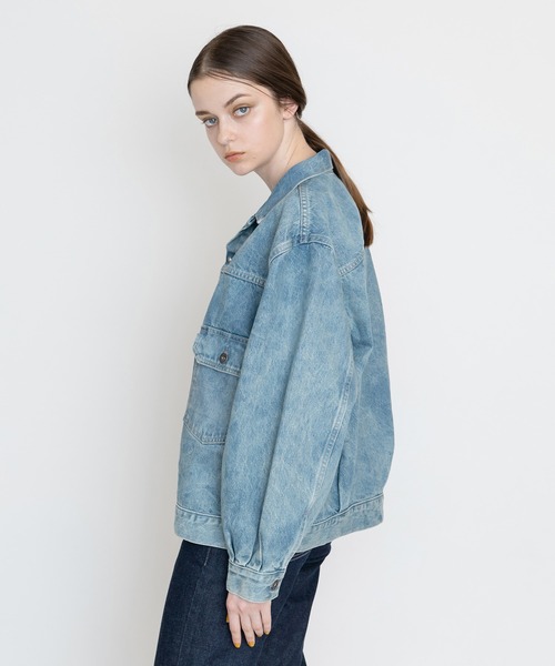 [Levi's] Denim жакет S индиго голубой женский 