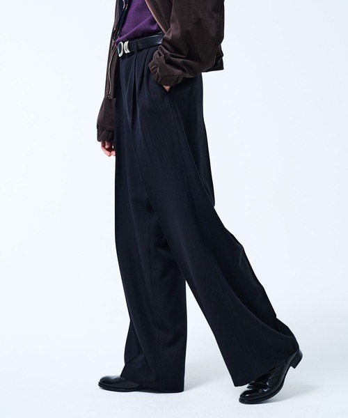 THE BOLDMAN スラックス 2tuck Straight Slacks / 2タックストレート
