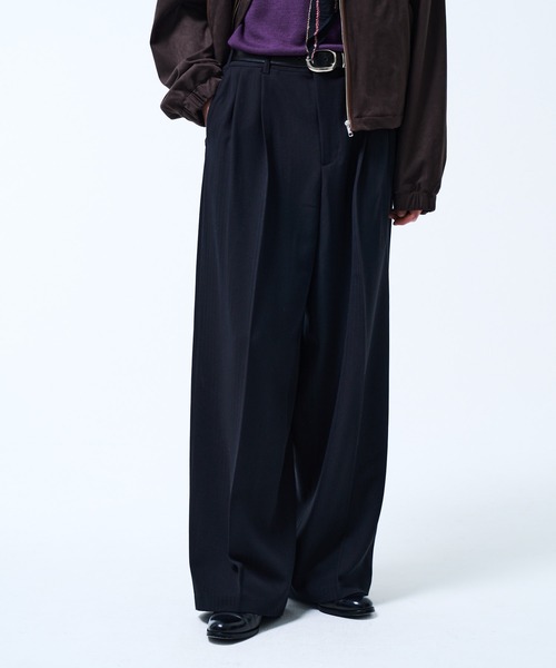 THE BOLDMAN スラックス 2tuck Straight Slacks / 2タックストレート