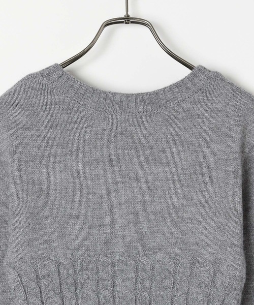 「Heather」 ニットワンピース FREE グレー レディース_画像9