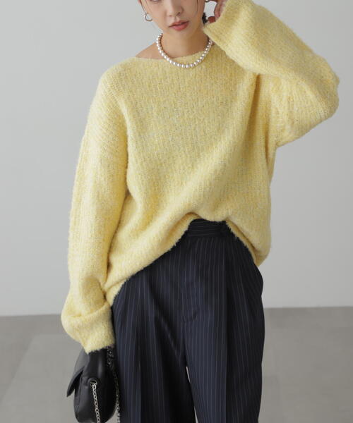 「FREE'S MART」 長袖ニット FREE グレー レディース_画像4