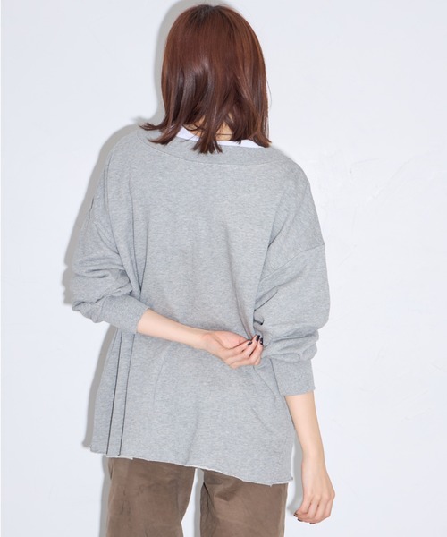 「leimn」 「ANDSEARCH」カーディガン M グレー レディース_画像7