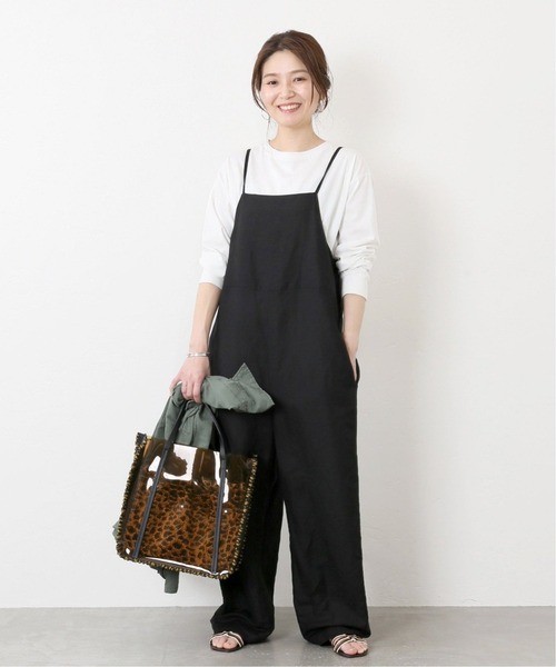 「JOURNAL STANDARD」 オーバーオール - ブラック レディースの画像