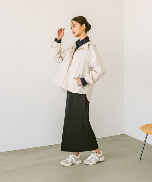 「GLOBAL WORK」 マウンテンパーカー MEDIUM カーキ レディース_画像3
