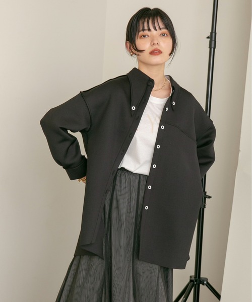 「Eimee Law」 長袖シャツ 38 ブラック レディース_画像2