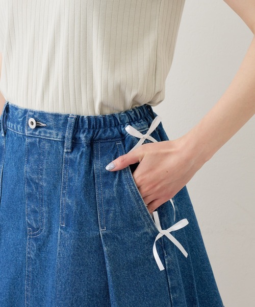 「HELLO.SANFRANCISCO」 デニムスカート ONE SIZE サックスブルー レディース_画像8