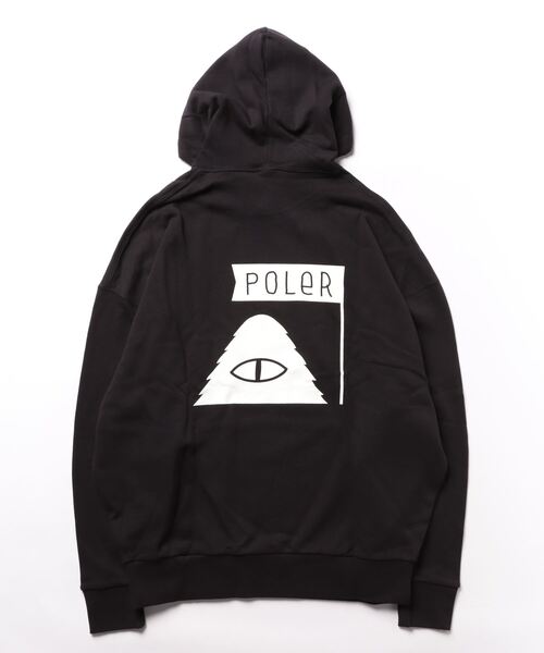 「POLeR」 プルオーバーパーカー LARGE グレー メンズ_画像3