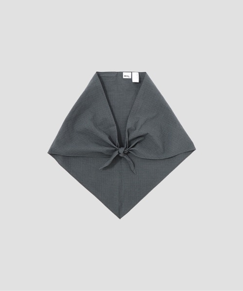 MHL.（エムエイチエル） ストール マフラー TINY GINGHAM COTTON SCARF